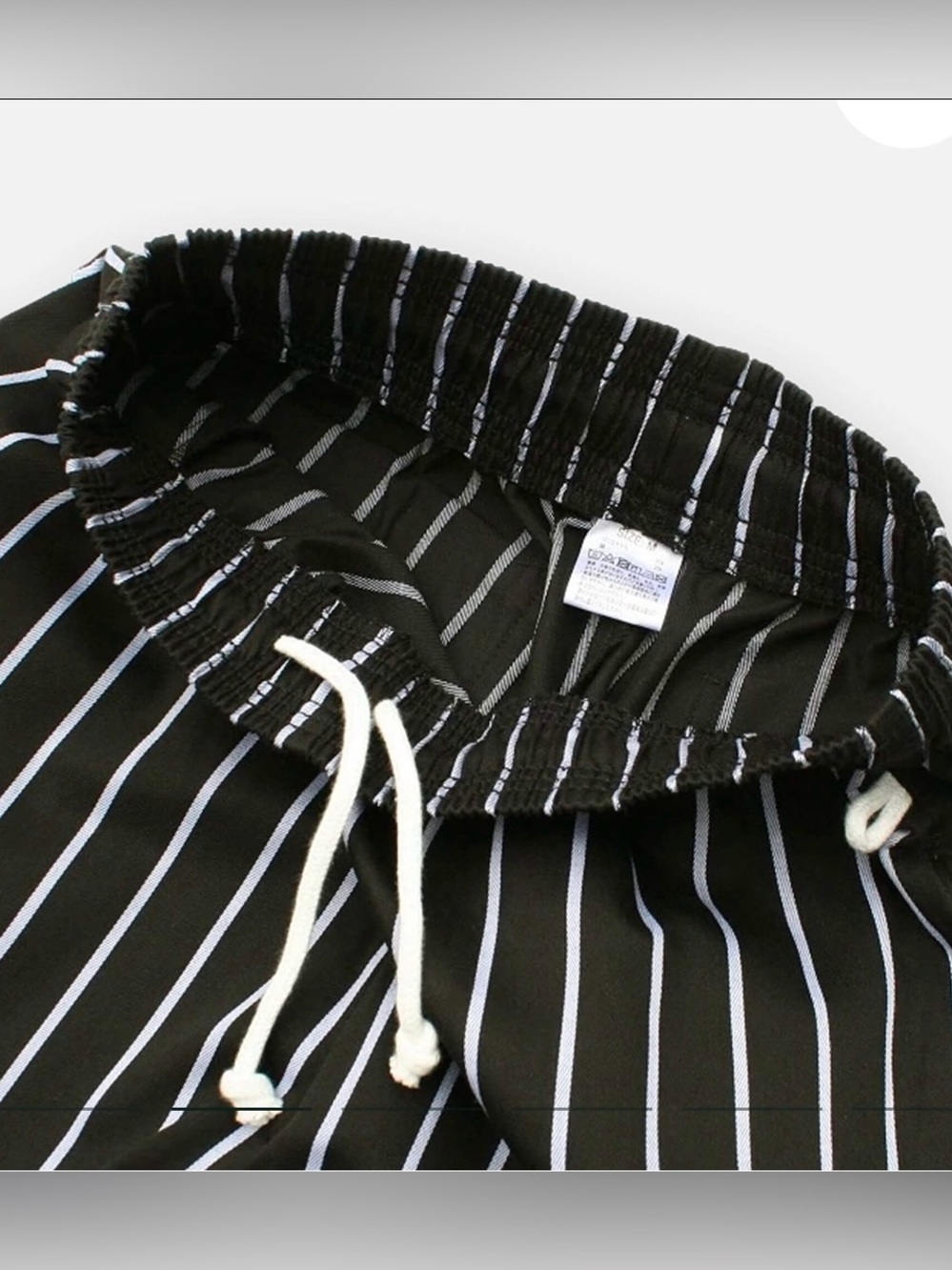 Cookman Chef Pants Stripe Black Size S Unisex - Picture 9 of 16